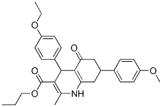 CAS#: 5707-27-7, Propyl 4-(4-Ethoxyphenyl)-7-(4-Methoxyphenyl)-2-Methyl-5-Oxo-4,6,7,8-Tetrahydro-1H-Quinoline-3-Carboxylate