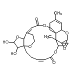 CAS#: 57100-32-0, (4'Z)-26',27'-Dihydroxy-9',15'-Dimethyl-6'H,21'H-Spiro[Oxirane-2,10'-[7,12,20,25,28]Pentaoxahexacyclo[21.4.3.1<Sup>8,11</Sup>.0<Sup>1,24</Sup>.0<Sup>9,18</Sup>.0<Sup>13,18</Sup>]Hentriaconta[4,14,22]Triene]-6',21'-Dione