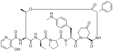 CAS 登录号：57206-54-9， 4-[N-甲基-4-(甲基氨基)-L-苯丙氨酸]维吉霉素 S1
