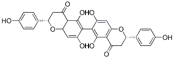 CAS#: 57291-00-6, (2S)-6-[(2S)-5,7-Dihydroxy-2-(4-Hydroxyphenyl)-4-Oxo-2,3,4a,8alpha-Tetrahydrochromen-6-Yl]-5,7-Dihydroxy-2-(4-Hydroxyphenyl)Chroman-4-One