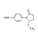 CAS#: 572923-10-5, 4-[(4S)-4-Ethyl-2-Oxo-1,3-Oxazolidin-3-Yl]Benzonitrile
