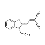 CAS#: 57296-02-3, [(2Z)-2-(3-Ethyl-1,3-Benzothiazol-2(3H)-Ylidene)Ethylidene]Malononitrile