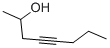 CAS 登录号：57355-72-3， 4-辛炔-2-醇