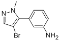 CAS 登录号：573711-38-3， 3-(4-溴-1-甲基-1H-吡唑-5-基)苯胺