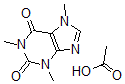 CAS 登录号：5743-16-8， 咖啡因乙酸盐