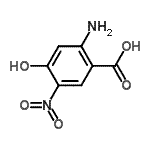 CAS 登录号：574738-65-1， 2-氨基-4-羟基-5-硝基苯甲酸