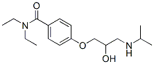 CAS 登录号：57494-88-9， N,N-二乙基-4-[2-羟基-3-[(1-甲基乙基)氨基]丙氧基]苯甲酰胺