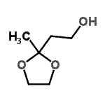 CAS 登录号：5754-32-5， 2-(2-甲基-1,3-二氧戊环-2-基)乙醇