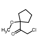 CAS#: 57540-04-2, 2-Chloro-1-(1-Methoxycyclopentyl)Ethanone
