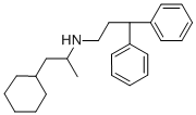 CAS#: 57653-27-7, N-(2-Cyclohexyl-1-methylethyl)-3,3-diphenylpropylamine hydrochloride