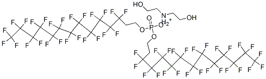 CAS#: 57678-00-9, Bis(2-Hydroxyethyl)Ammonium Bis[3,3,4,4,5,5,6,6,7,7,8,8,9,9,10,10,11,11,12,12,13,13,14,14,14-Pentacosafluorotetradecyl] Phosphate