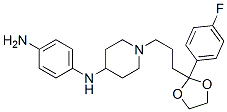 CAS 登录号：57718-48-6， N-[1-[3-[2-(4-氟苯基)-1,3-二氧戊环-2-基]丙基]哌啶-4-基]苯-1,4-二胺
