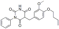 CAS#: 57737-55-0, 5-[(4-Butoxy-3-Methoxy-Phenyl)Methyl]-1-Phenyl-1,3-Diazinane-2,4,6-Trione