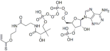 CAS#: 5776-58-9, S-[2-[3-[[4-[[[(2R,3S,4R,5R)-5-(6-Aminopurin-9-Yl)-4-Hydroxy-3-Phosphonooxyoxolan-2-Yl]Methoxy-Hydroxyphosphoryl]Oxy-Hydroxyphosphoryl]Oxy-2-Hydroxy-3,3-Dimethylbutanoyl]Amino]Propanoylamino]Ethyl] Prop-2-Enethioate