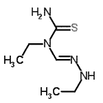 CAS 登录号：577746-68-0， 1-乙基-1-[(E)-(乙基亚肼基)甲基]硫脲