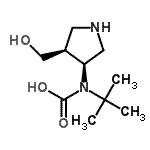 CAS#: 577776-82-0, [(3S,4S)-4-(Hydroxymethyl)-3-Pyrrolidinyl](2-Methyl-2-Propanyl)Carbamic Acid