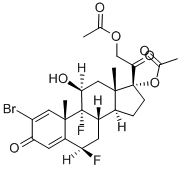 CAS#: 57781-14-3, 2-Bromo-6beta,9-Difluoro-11beta,17,21-Trihydroxypregna-1,4-Diene-3,20-Dione 17,21-Di(Acetate)