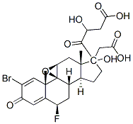 CAS#: 57808-79-4, 2-Bromo-9beta,11beta-Epoxy-6beta-Fluoro-17,21-Dihydroxypregna-1,4-Diene-3,20-Dione 17,21-Di(Acetate)