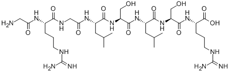 CAS 登录号：57836-10-9， 甘氨酰-精氨酰-甘氨酰-亮氨酰-丝氨酰-亮氨酰-丝氨酰-精氨酸