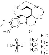 CAS 登录号：5787-00-8， 番木鳖碱硫酸盐七水合物