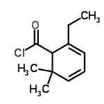 CAS#: 57935-25-8, 2-Ethyl-6,6-Dimethyl-2,4-Cyclohexadiene-1-Carbonyl Chloride