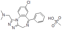 CAS 登录号：57938-82-6， 阿地唑仑甲磺酸盐