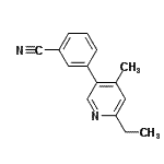 CAS#: 579475-86-8, 3-(6-Ethyl-4-Methyl-3-Pyridinyl)Benzonitrile