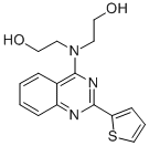 CAS#: 58139-47-2, 4-Bis(2-Hydroxyethyl)Amino-2-(2-Thienyl)Quinazoline