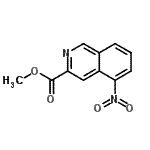 CAS 登录号：581812-72-8， 甲基5-硝基-3-异喹啉羧酸酯
