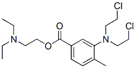 CAS 登录号：58278-35-6， 3-[二(2-氯乙基)氨基]对甲苯甲酸 2-(二乙基氨基)乙基酯