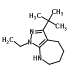 CAS#: 583811-64-7, 1-Ethyl-3-(2-Methyl-2-Propanyl)-1,4,5,6,7,8-Hexahydropyrazolo[3,4-b]Azepine