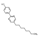 CAS 登录号：58415-63-7， 4-(5-辛基嘧啶-2-基)苯酚