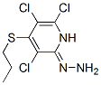 CAS 登录号:58468-55-6, 3,5,6-三氯-4-(丙硫基)-2-吡啶酮腙