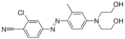 CAS#: 58498-34-3, 4-[[4-[Bis(2-Hydroxyethyl)Amino]-o-Tolyl]Azo]-2-Chlorobenzonitrile