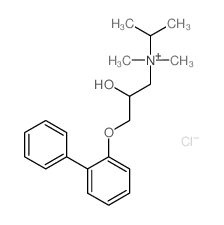 CAS 登录号：58520-98-2， 3-([1,1'-联苯]-2-基氧基)-2-羟基-N,N-二甲基-N-(1-甲基乙基)-1-丙基氯化铵