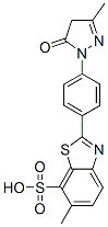 CAS#: 5855-99-2, 2-[4-(4,5-Dihydro-3-Methyl-5-Oxo-1H-Pyrazol-1-Yl)Phenyl]-6-Methylbenzothiazole-7-Sulphonic Acid