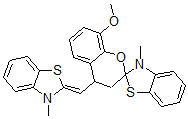 CAS#: 58566-08-8, 3,4-Dihydro-8-Methoxy-3'-Methyl-4-[(3-Methylbenzothiazol-2(3H)-Ylidene)Methyl]Spiro[2H-1-Benzopyran-2,2'(3'H)-Benzothiazole]