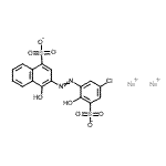 CAS 登录号：5858-45-7， 二钠3-[(5-氯-2-羟基-3-磺酸苯基)偶氮]-4-羟基-1-萘磺酸酯