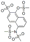 CAS#: 58596-05-7, 5-[Bis(Methylsulphonyl)Amino]-1-[(Methylsulphonyl)Oxy]Naphthalene-2-Sulphonyl Chloride