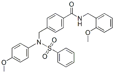 CAS#: 5861-83-6, 4-[[Benzenesulfonyl-(4-Methoxyphenyl)Amino]Methyl]-N-[(2-Methoxyphenyl)Methyl]Benzamide
