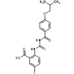 CAS#: 586393-02-4, 5-Iodo-2-{[(4-Isobutoxybenzoyl)Carbamothioyl]Amino}Benzoic Acid