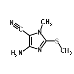 CAS#: 586965-24-4, 4-Amino-1-Methyl-2-(Methylsulfanyl)-1H-Imidazole-5-Carbonitrile