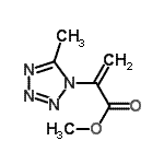CAS 登录号：586966-00-9， 甲基2-(5-甲基-1H-四唑-1-基)丙烯酸酯