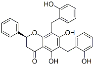 CAS 登录号：58779-09-2， [S,(-)]-2,3-二氢-5,7-二羟基-6,8-二[(2-羟基苯基)甲基]-2-苯基-4H-1-苯并吡喃-4-酮