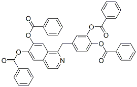 CAS#: 5878-49-9, 1-[[3,4-Bis(Benzoyloxy)Phenyl]Methyl]Isoquinoline-6,7-Diyl Dibenzoate