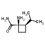 CAS 登录号：587829-76-3， (1R,2R)-1-氨基-2-异丙基环丁烷甲酰胺