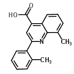 CAS#: 587850-80-4, 8-Methyl-2-(2-Methylphenyl)-4-Quinolinecarboxylic Acid