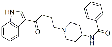 CAS 登录号：58786-30-4， 4-苯甲酰胺基-1-(4-(吲哚-3-基)-4-氧代丁基)哌啶