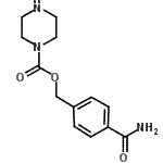 CAS 登录号：588-88-5， 4-氨基甲酰苄基1-哌嗪羧酸酯