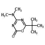 CAS#: 58826-34-9, 4-(Dimethylamino)-6-(2-Methyl-2-Propanyl)-2H-1,3,5-Oxadiazin-2-One